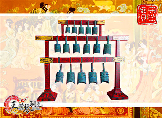 16件套系編鐘、編磬、特鐘、特磬，堂廟祭典用品